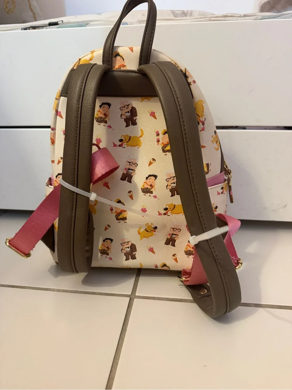 Loungefly Disney Pixar Up Mini Backpack - Cream/Pink/Orange